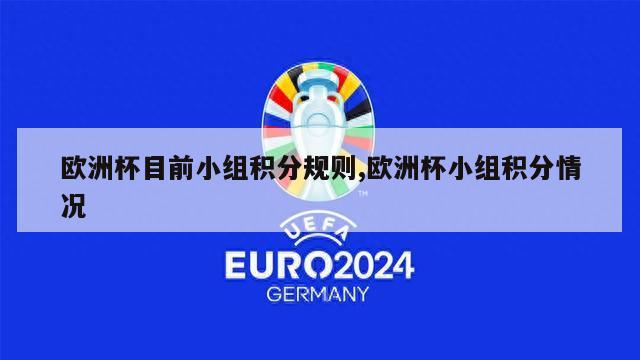 欧洲杯目前小组积分规则,欧洲杯小组积分情况