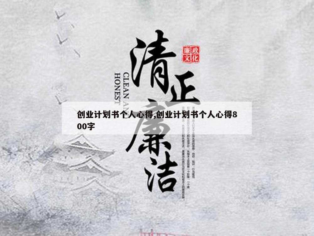 创业计划书个人心得,创业计划书个人心得800字