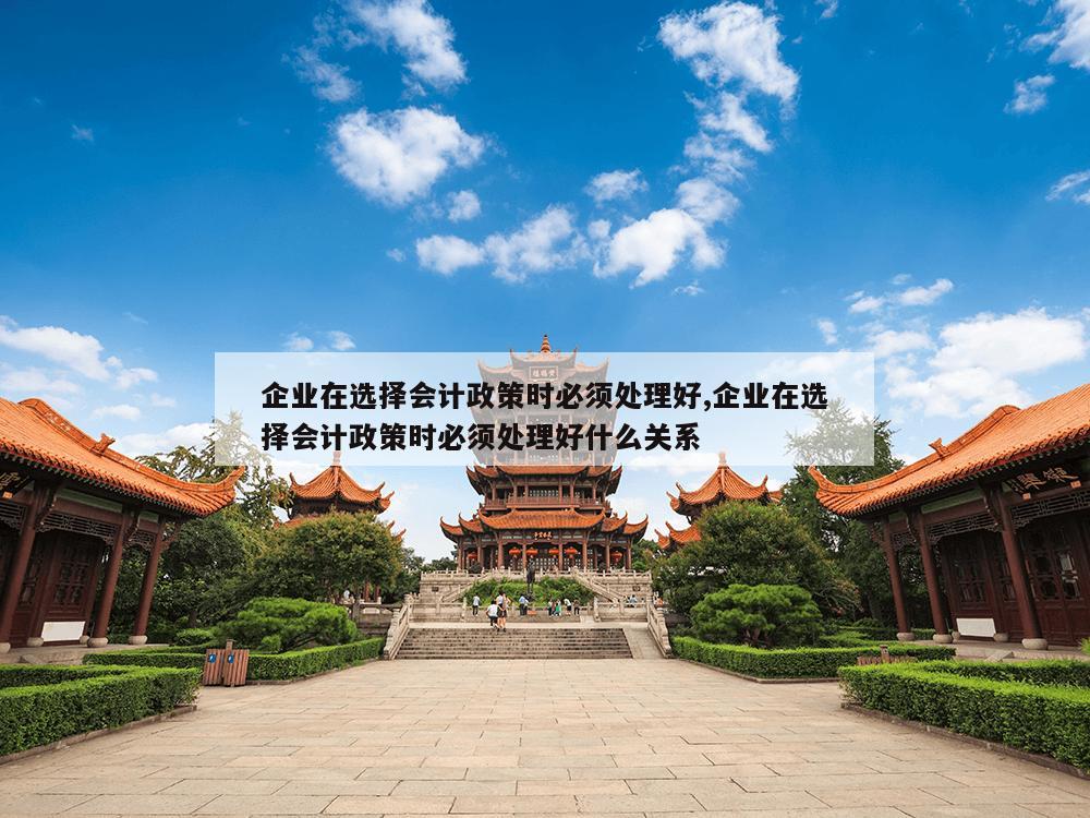 企业在选择会计政策时必须处理好,企业在选择会计政策时必须处理好什么关系