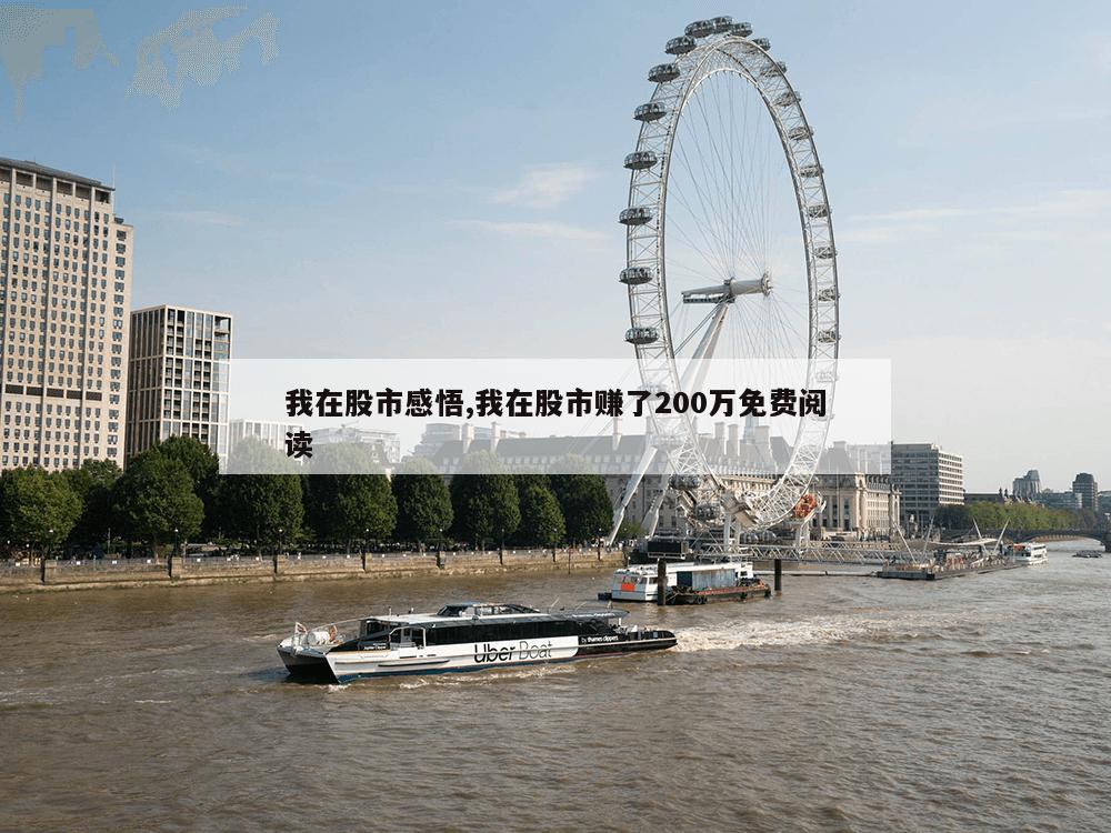 我在股市感悟,我在股市赚了200万免费阅读